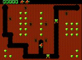Digger gameplay screenshot, level 1